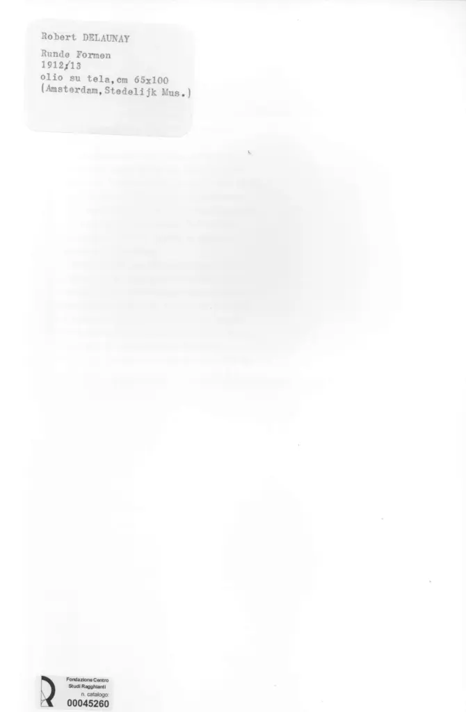 Anonimo , De Launay, Robert - sec. XX - Runde formen , retro