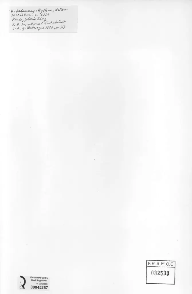 Anonimo , De Launay, Robert - sec. XX - Rythme, h&eacute;lice , retro