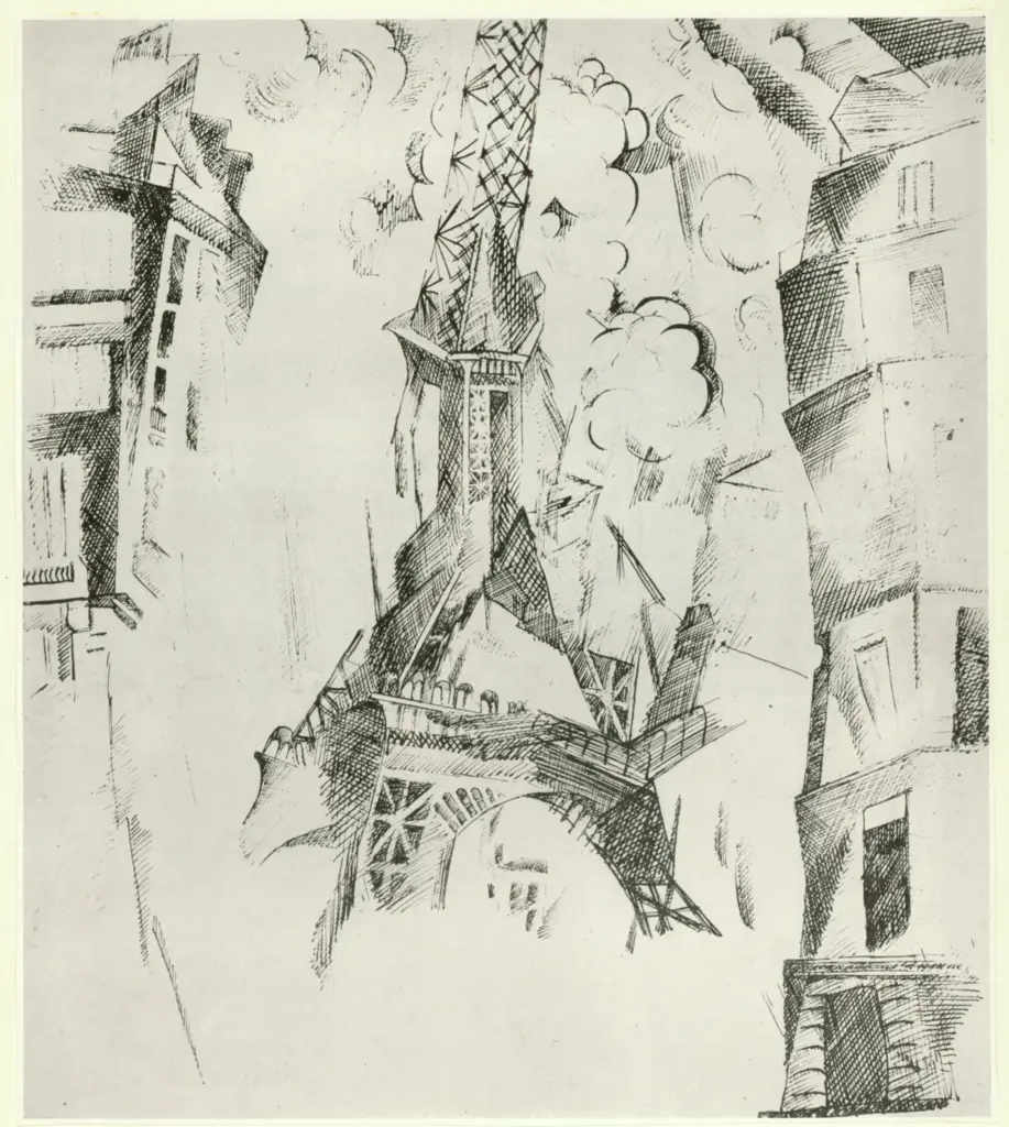 Anonimo , De Launay, Robert - sec. XX - La tour Eiffel , fronte