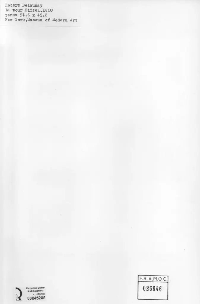 Anonimo , De Launay, Robert - sec. XX - La tour Eiffel , retro