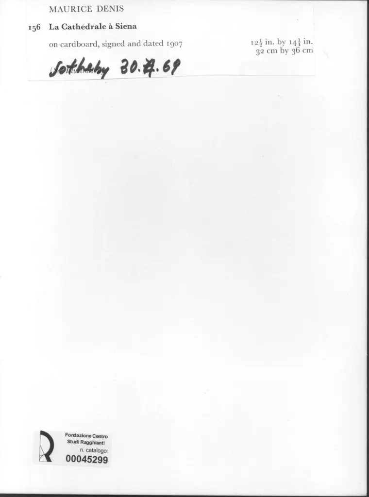 Anonimo , Denis, Maurice - sec. XX , retro