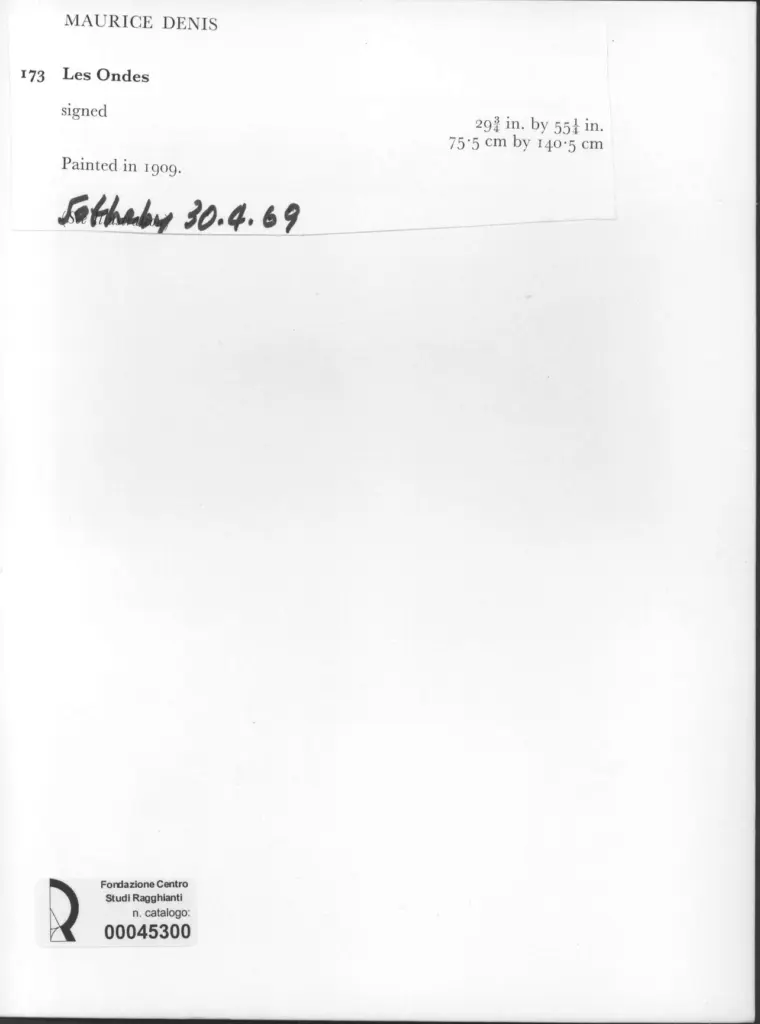 Anonimo , Denis, Maurice - sec. XX , retro