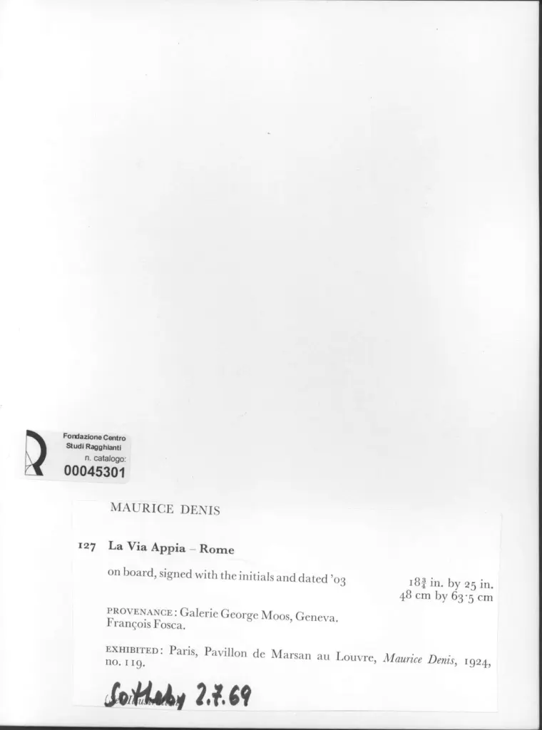 Anonimo , Denis, Maurice - sec. XX , retro