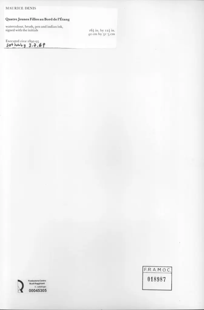 Anonimo , Denis, Maurice - sec. XIX , retro