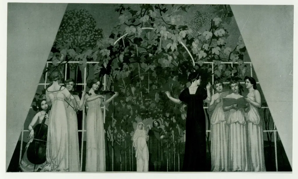 Anonimo , Denis, Maurice - sec. XIX/ XX - Soir florentin, baigneuses , fronte