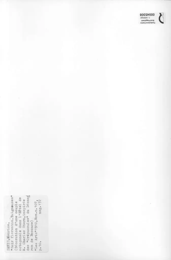 Anonimo , Denis, Maurice - sec. XIX/ XX - Soir florentin, baigneuses , retro