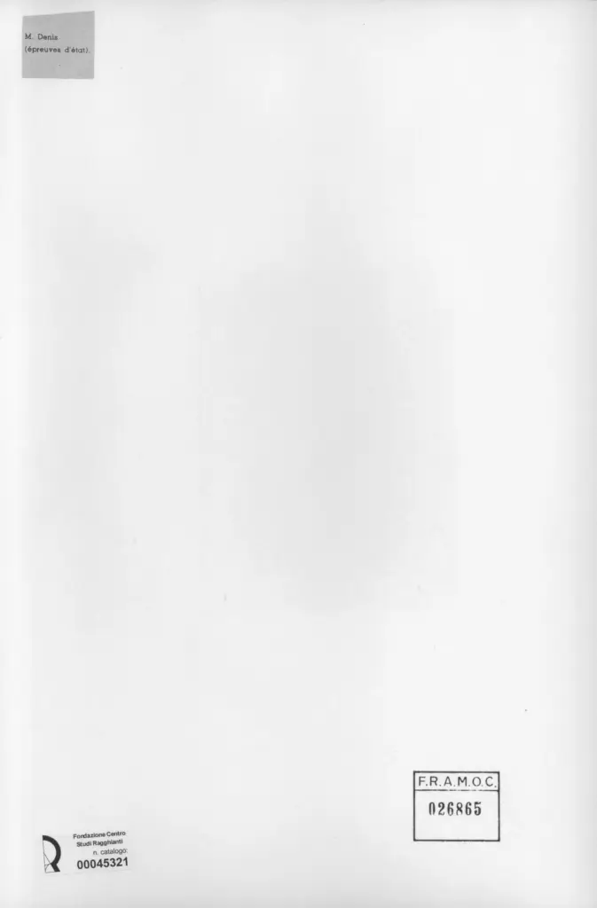 Anonimo , Denis, Maurice , retro
