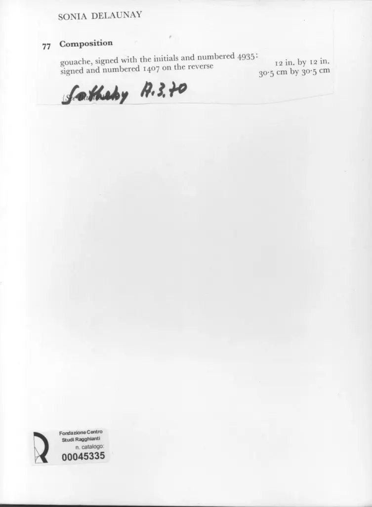 Anonimo , Delaunay, Sonia , retro