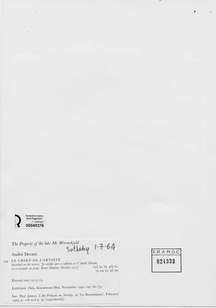 Anonimo, Anonimo , retro