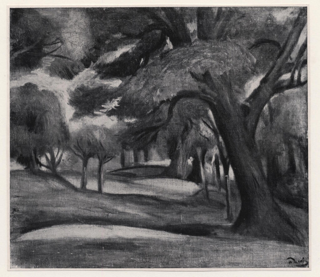 Derain, André , - paesaggio con alberi