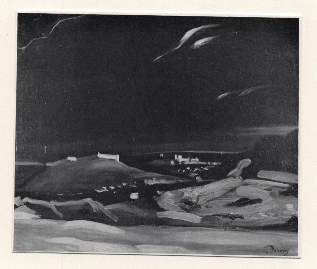 Derain, André , Paesaggio notturno presso Villeneuve les Avignon -