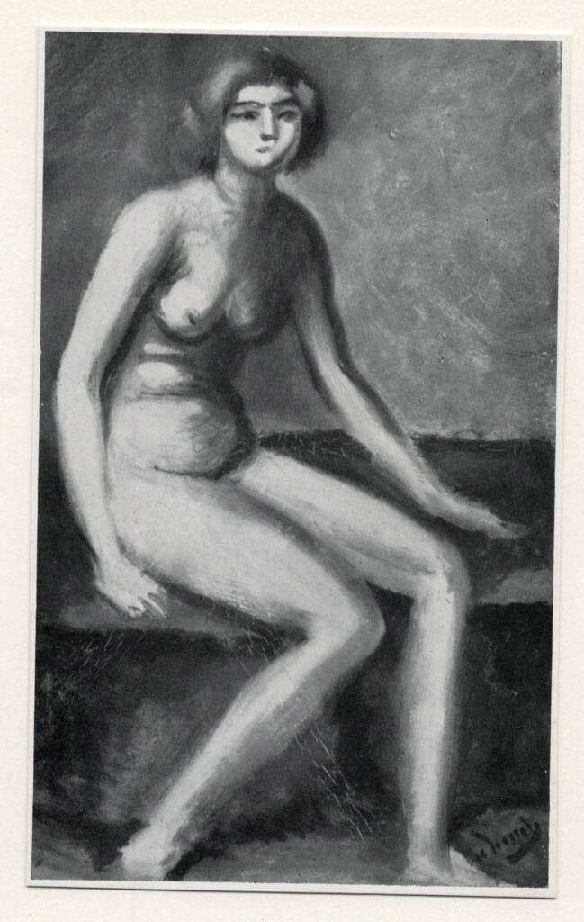 Derain, André , - nudo di donna seduta