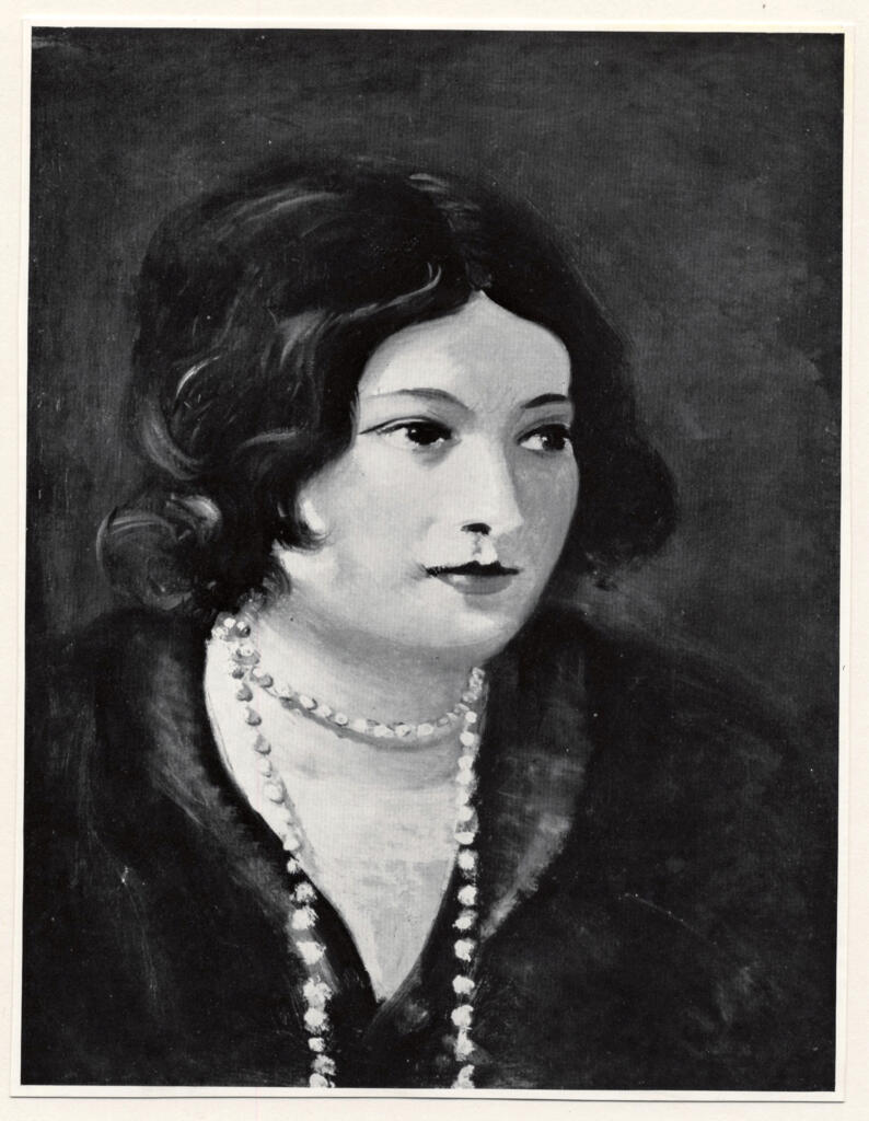 Derain, André , - ritratto di donna con collana di perle
