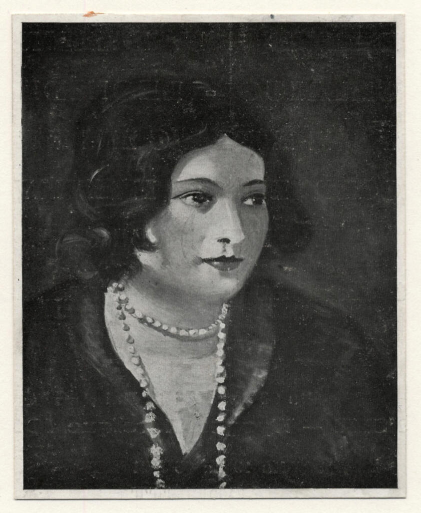 Derain, André , - ritratto di donna con collana di perle