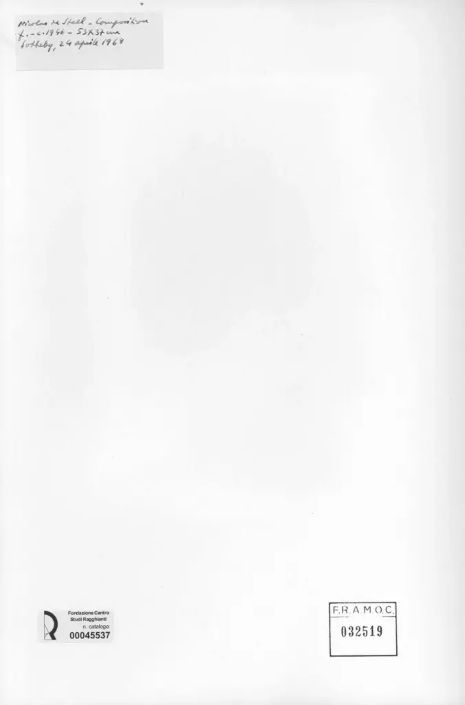 Anonimo , De Satel, Nicolas - sec. XX -Composizione , retro