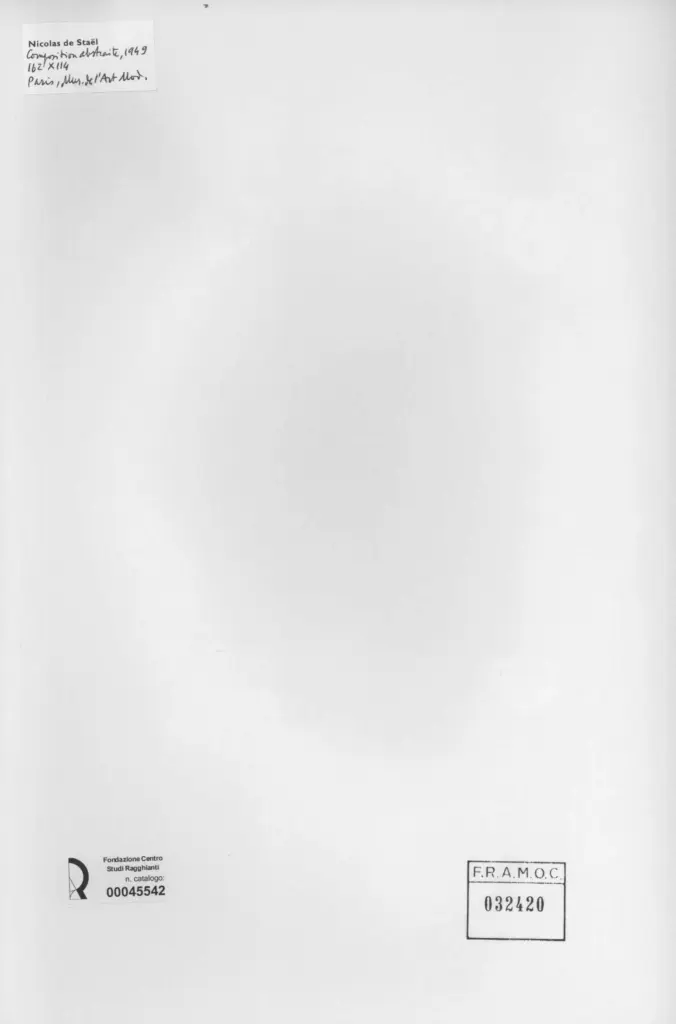 Anonimo , De Satel, Nicolas - sec. XX - Composition abstrait , retro