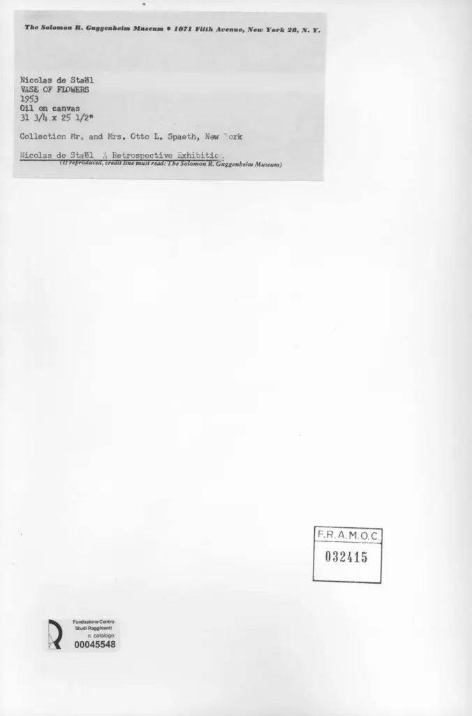 Anonimo , De Satel, Nicolas - sec. XX - Vase of Flowers , retro