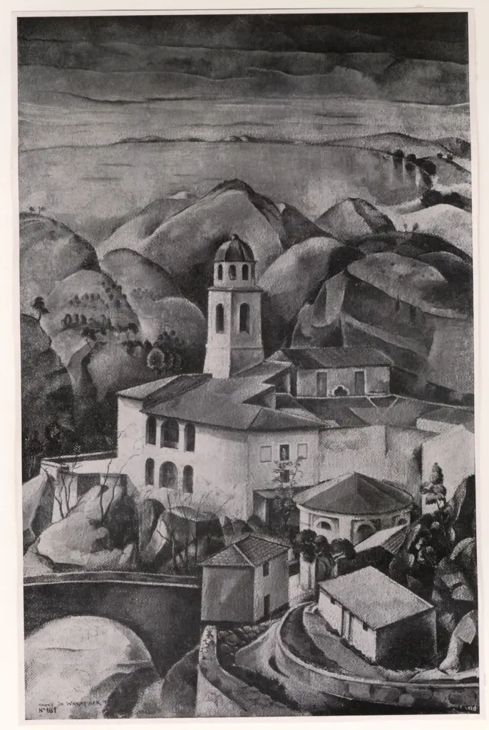 Anonimo , De Waroquier, Henry - sec. XX - Il monastero