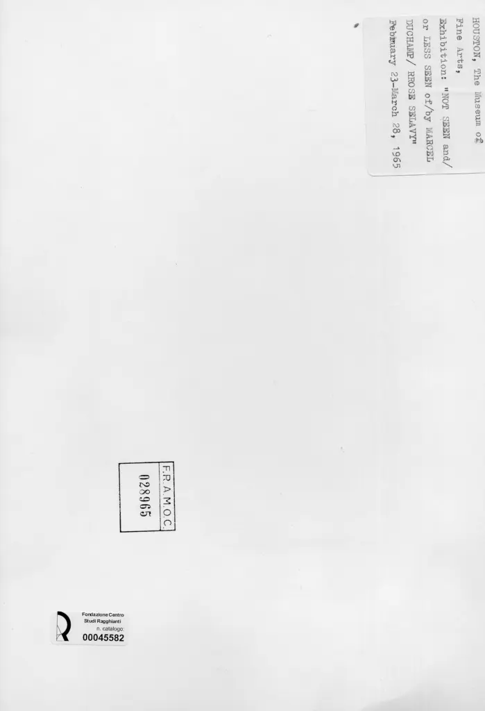 Anonimo , Duchamp, Marcel , retro