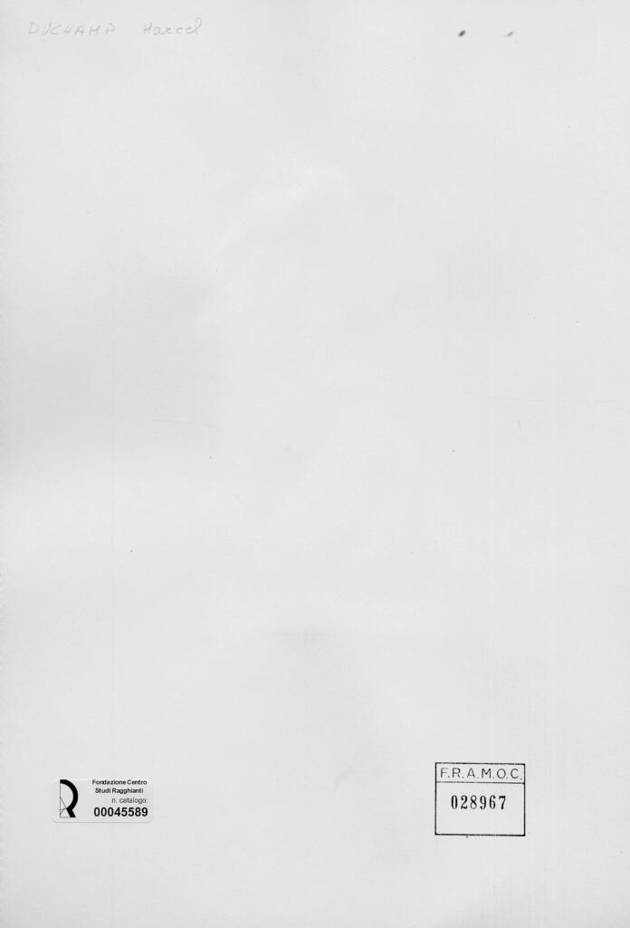 Anonimo , Duchamp, Marcel - sec. XX - Nudo che scende le scale , retro