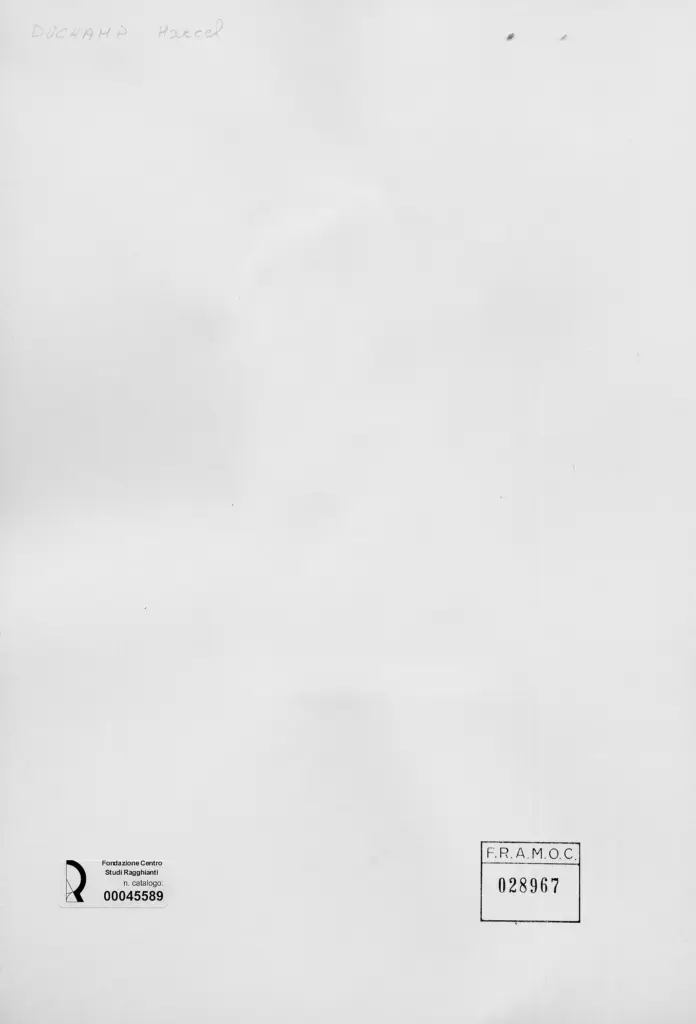 Anonimo , Duchamp, Marcel - sec. XX - Nudo che scende le scale , retro