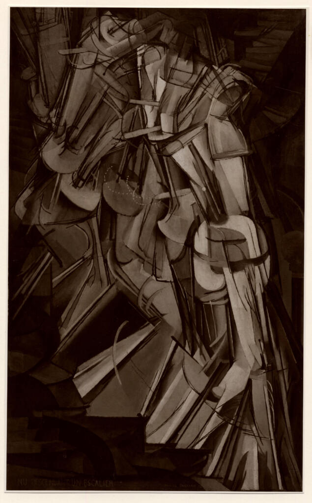 Anonimo , Duchamp, Marcel - sec. XX - Nudo che scende le scale N. 2 , fronte