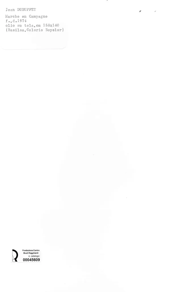 Anonimo , Dubuffet, Jean - sec. XX , retro