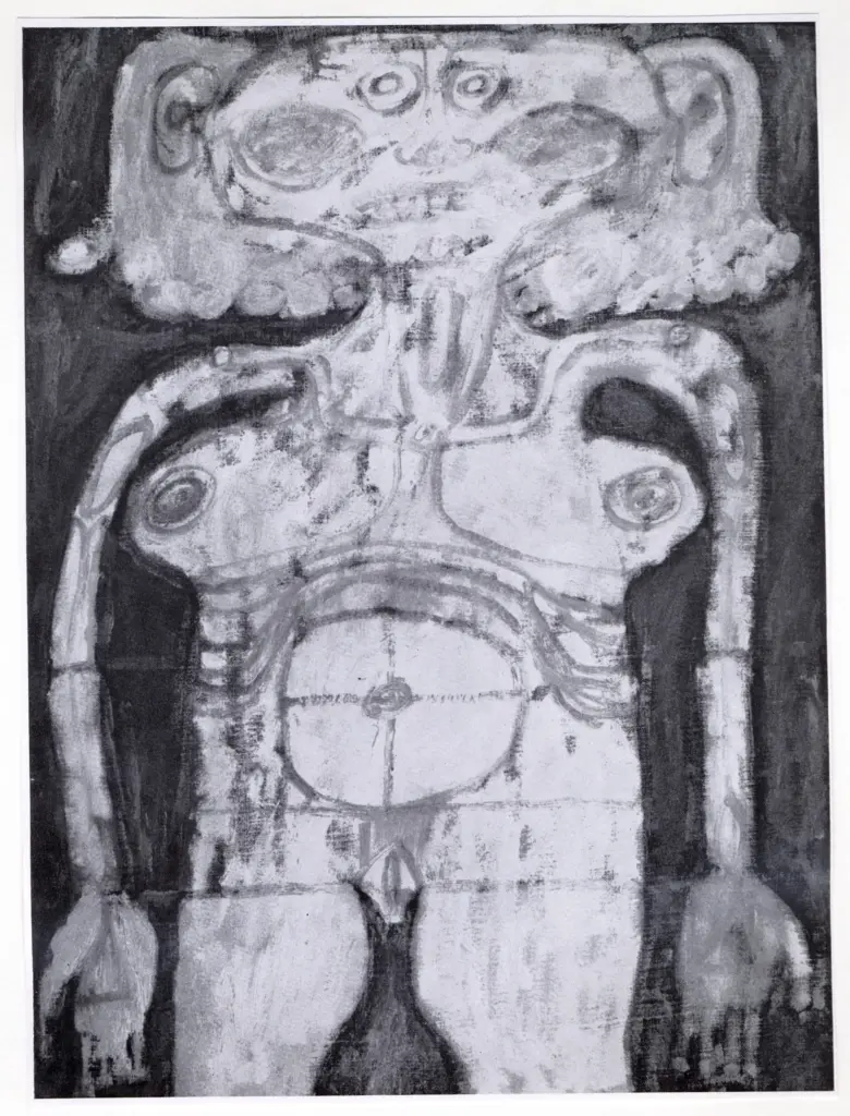 Anonimo , Dubuffet, Jean - sec. XX - Desnuda , fronte