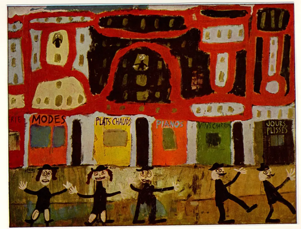 Dubuffet, Jean , Vista di Parigi - La vita di piacere
