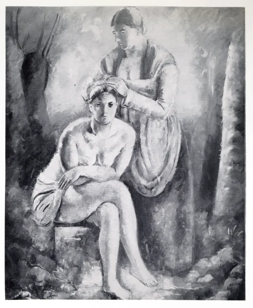 Anonimo , Dufresne, Charles - sec. XX - La pettinatrice , fronte