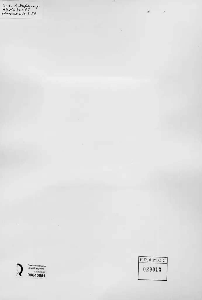 Anonimo , Dufresne, Charles - sec. XX - Natura morta , retro