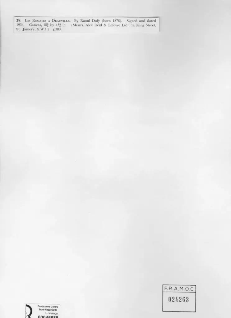 Dufy, Raoul - sec. XX , retro