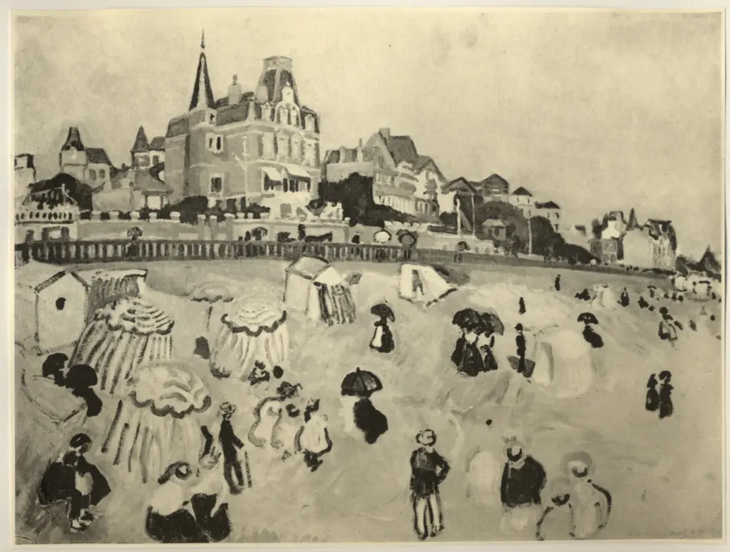 Anonimo , Dufy, Raoul - sec. XX - Le Havre - La plage , fronte