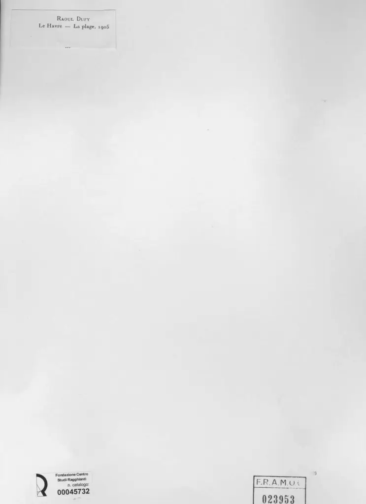 Anonimo , Dufy, Raoul - sec. XX - Le Havre - La plage , retro