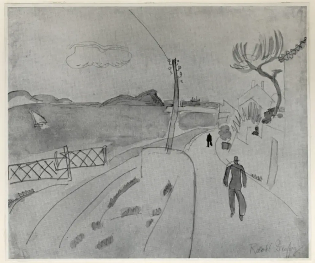 Anonimo , Dufy, Raoul - sec. XX - L'Estaque , fronte