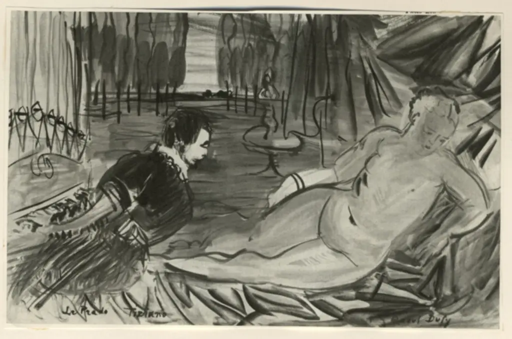 Anonimo , Dufy, Raoul - sec. XX - La V&eacute;nus au musicien (La Venere e il musicista) , fronte