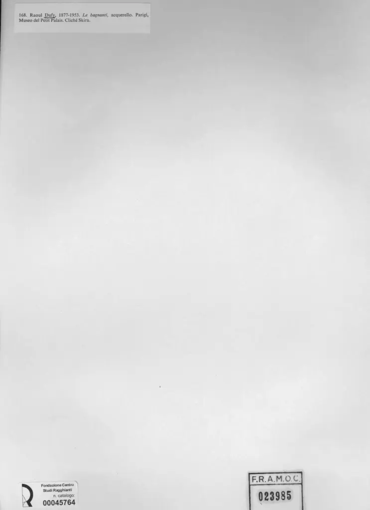 Anonimo , Dufy, Raoul - sec. XX - Le bagnanti , retro