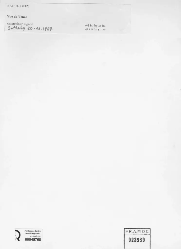 Dufy, Raoul , retro