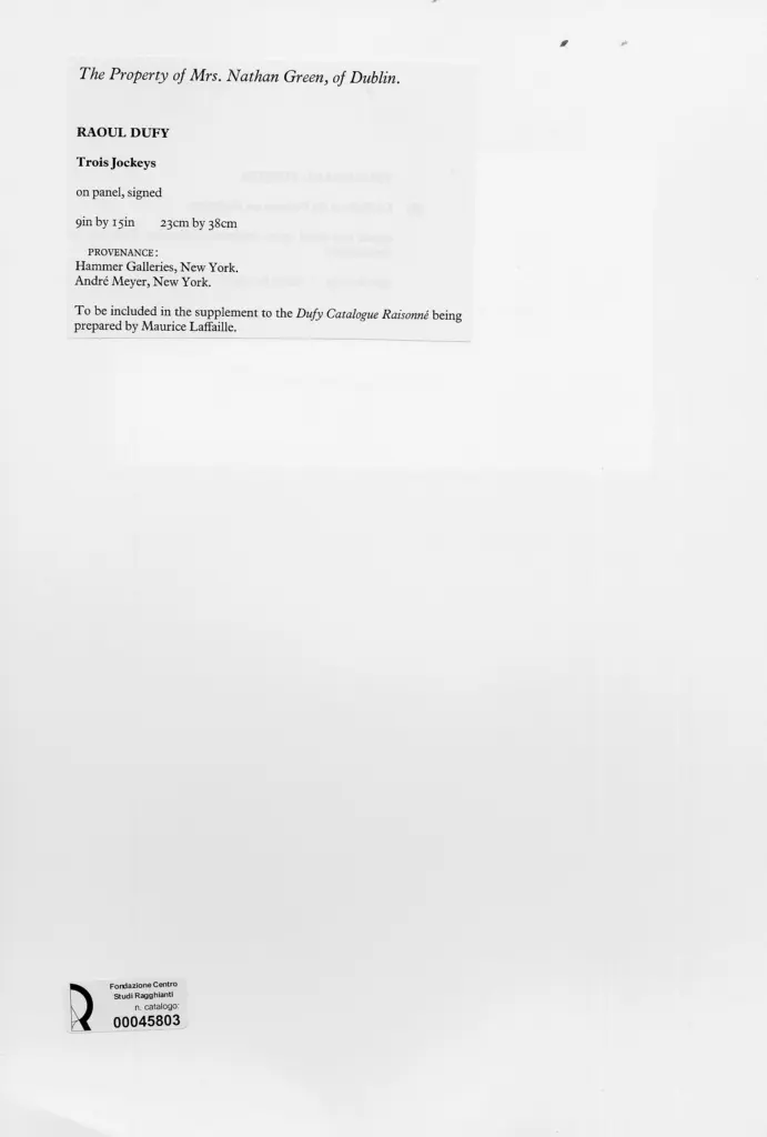 Anonimo , Dufy, Raoul , retro