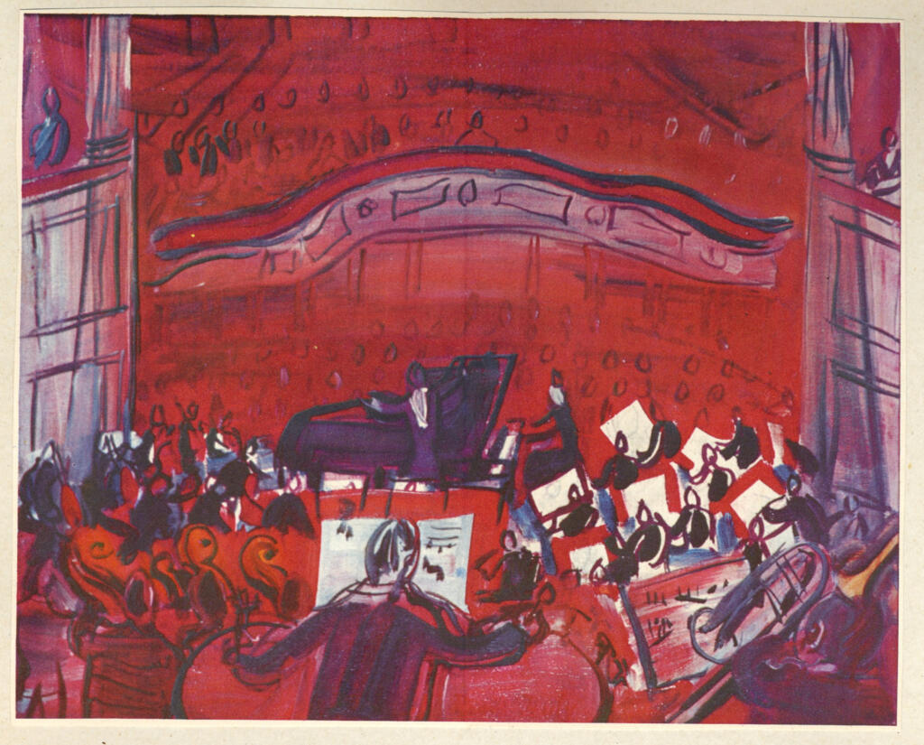 Anonimo , Dufy, Raoul - sec. XX - Matisse: Il concerto rosso , fronte