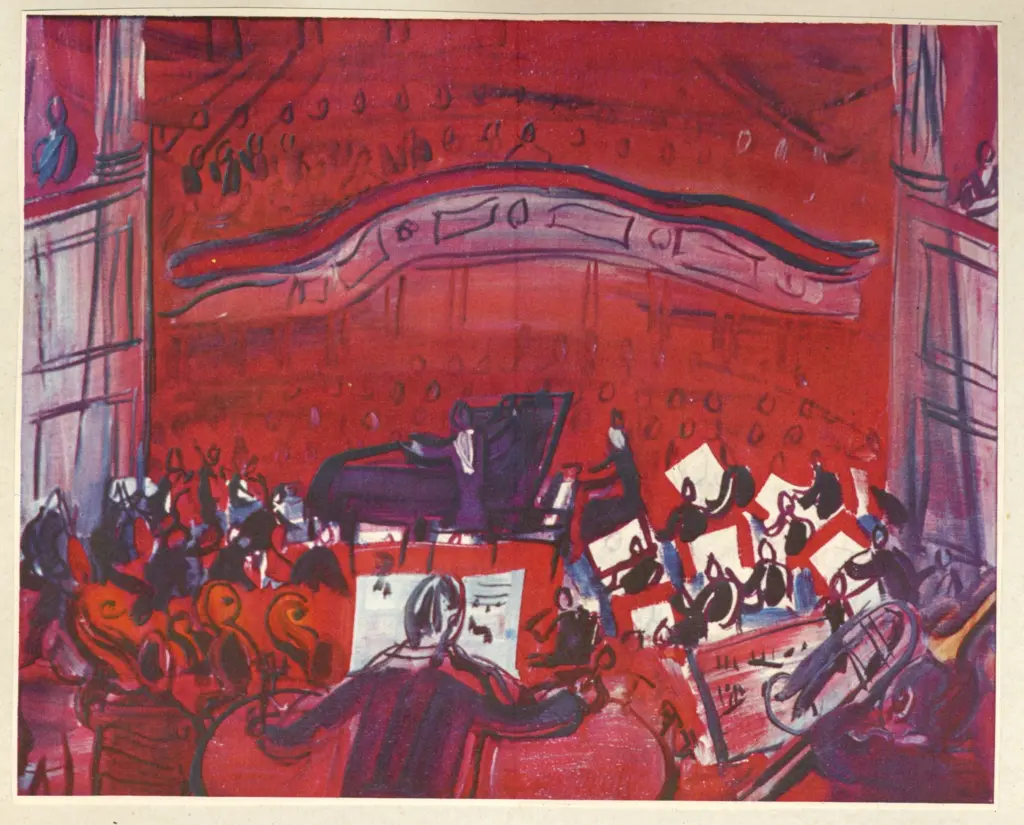 Anonimo , Dufy, Raoul - sec. XX - Matisse: Il concerto rosso , fronte