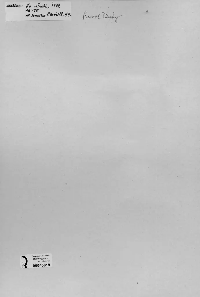 Anonimo , Dufy, Raoul - sec. XX - Matisse: Lo studio , retro