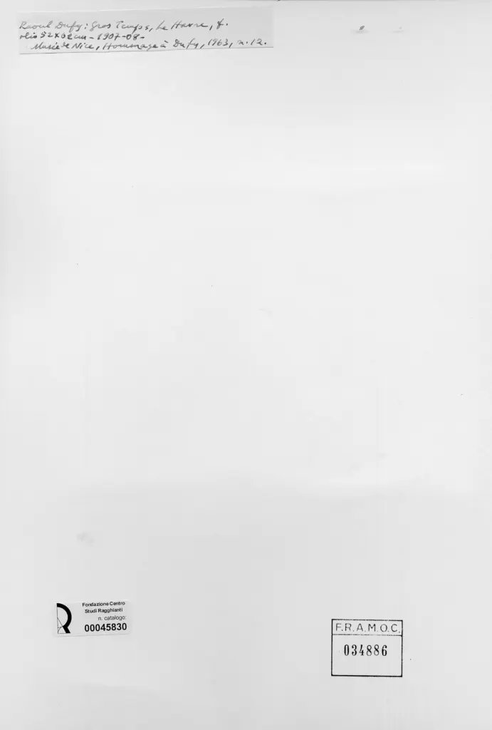 Anonimo , Dufy, Raoul - sec. XX - Grandi tempi, Le Havre , retro