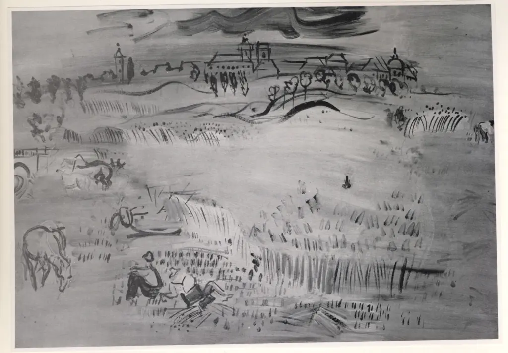 Dufy, Raoul , Les moissons à Langres