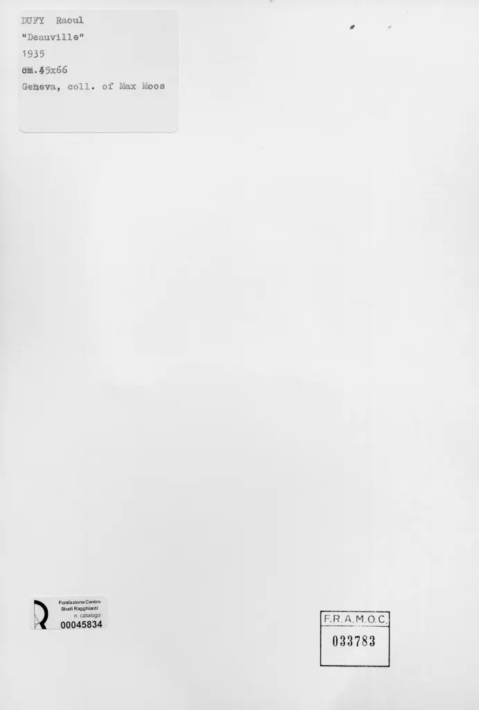 Anonimo , Dufy, Raoul - sec. XX - Deauville , retro