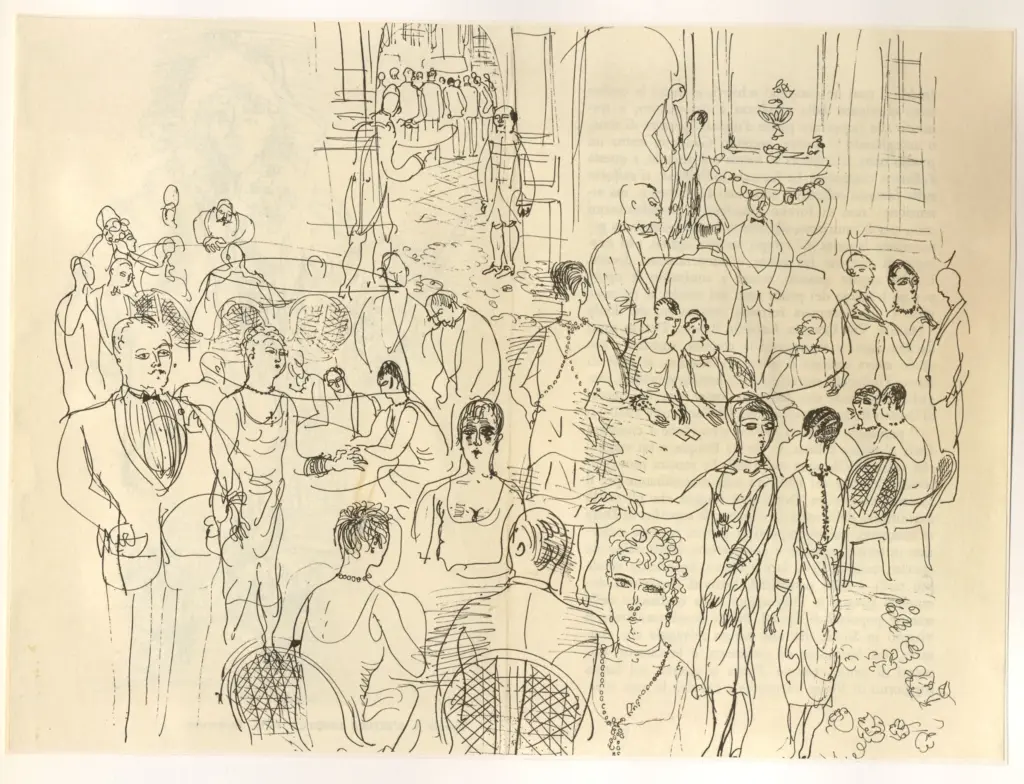 Anonimo , Dufy, Raoul - sec. XX - Baccarat à Deauville , fronte