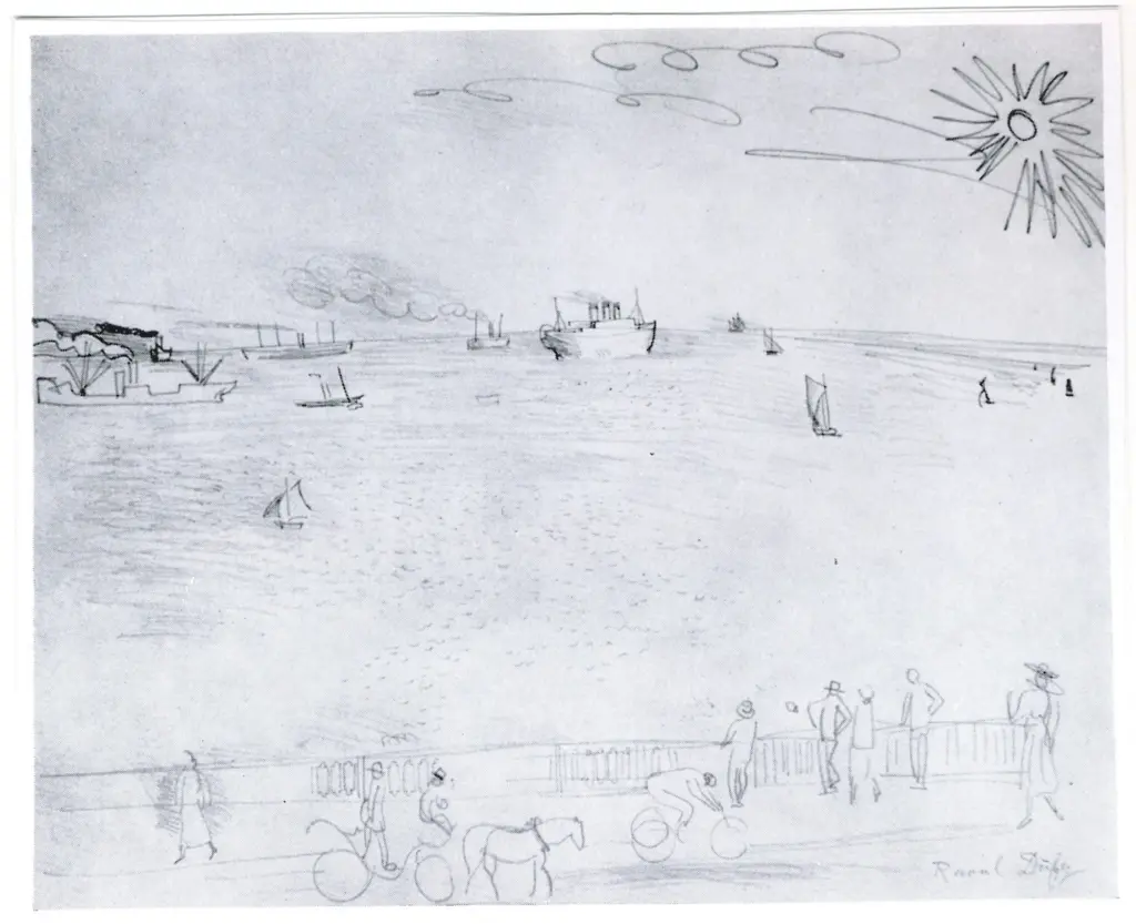 Anonimo , Dufy, Raoul - sec. XX - La croisette , fronte