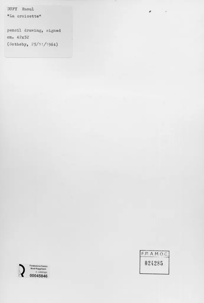 Anonimo , Dufy, Raoul - sec. XX - La croisette , retro