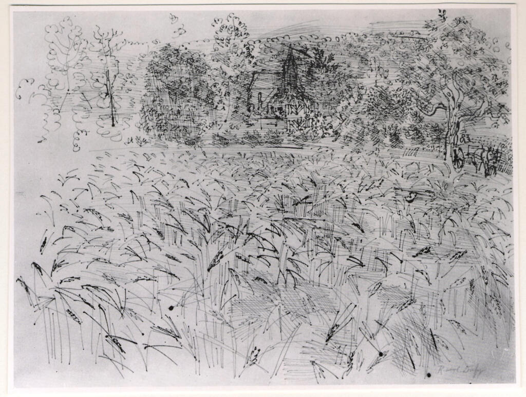 Anonimo , Dufy, Raoul - sec. XX - Il campo di grano , fronte