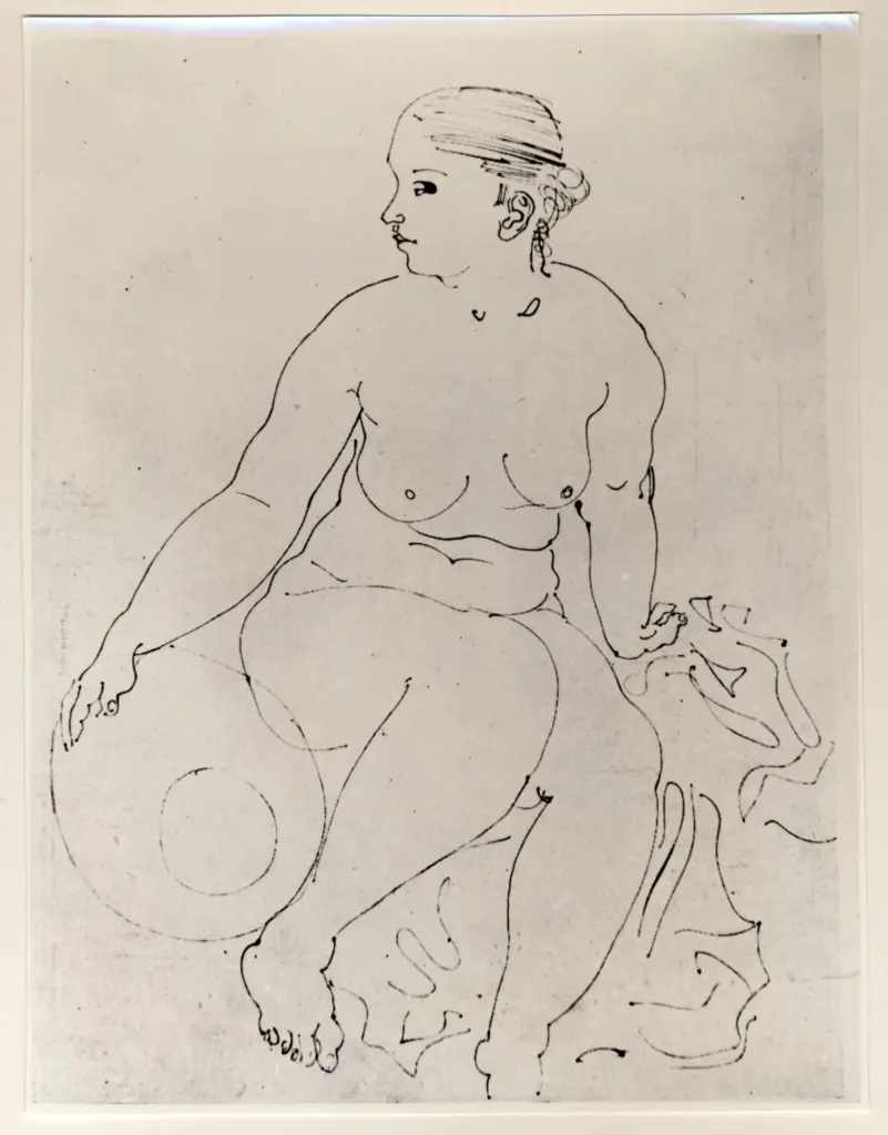 Anonimo , Dufy, Raoul - sec. XX - Nudo seduto , fronte